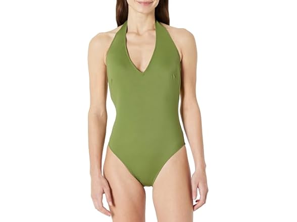 AE Womens Halter One Piece Swimsuit