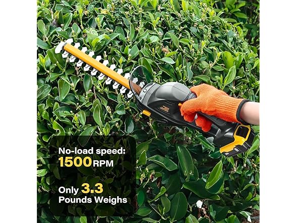 IEBUDA 2-in-1 Hedge Trimmer DeWalt 20V