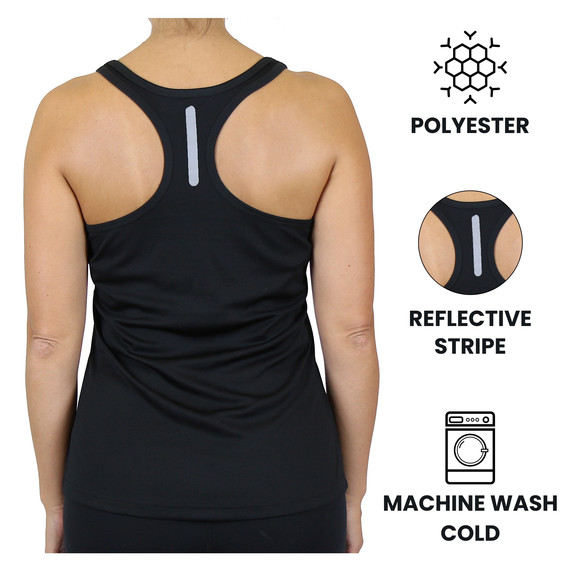 6Pk Womens Performance Racerback Tank - Gallery 11