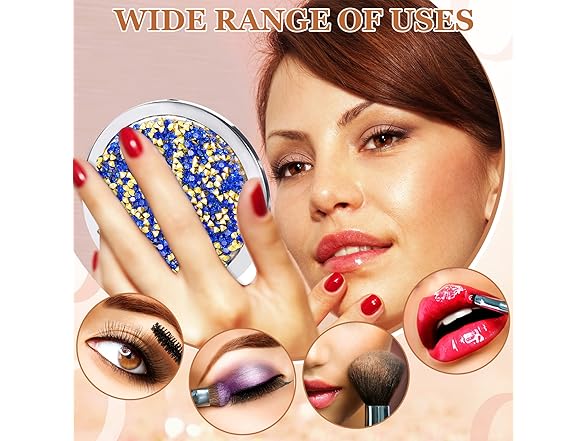 12-Pack Colorful Pocket Compact Mirrors