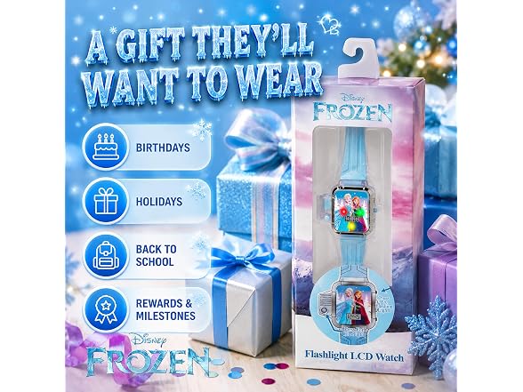 Accutime Disney Frozen Kids LCD Digital