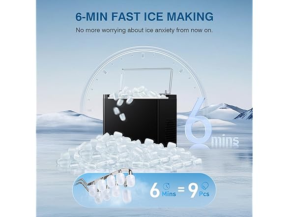 ORFLROA Countertop Ice Maker