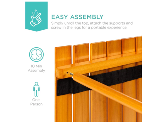 SONICGRACE All Purpose Foldable Wooden Table