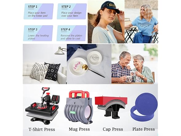 5 in 1 Heat Press Machine 12x15"