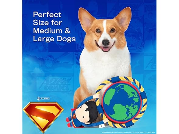 DC Comics Superman 8” Tug & Chew Toy