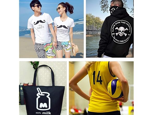 CAREGY Heat Transfer Vinyl HTV for Sheets Black