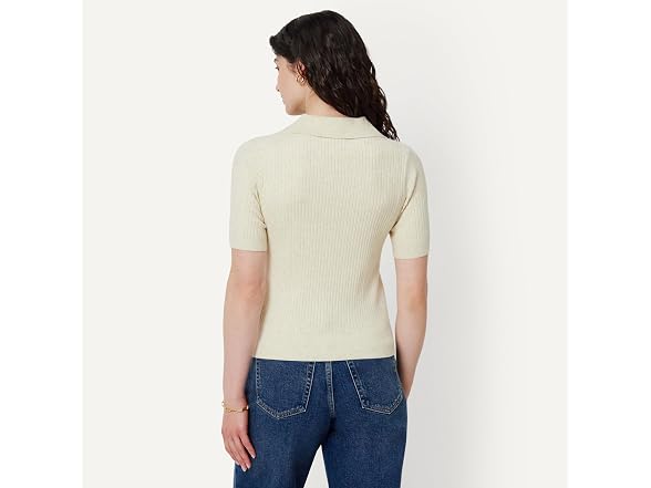 Amazon Essentials Women Short Sleeve Polo Sweater