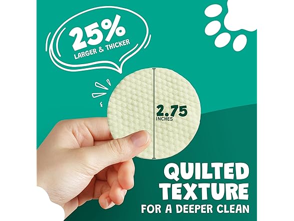 Scrubby Pet Dog Ear Wipes | 125 Count