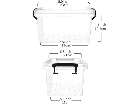 Cetomo Storage Box 3L Clear 20pk