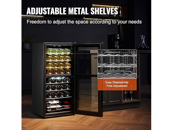 VEVOR 32-Bottle Wine Cooler