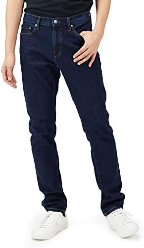 Amazon Essentials Men's Athletic-Fit Stretch Jeans - Rinsed, 35W x 29L