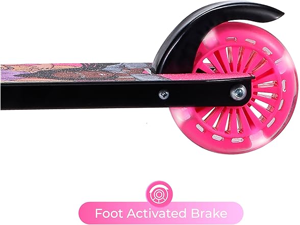 Barbie 2 Wheel Kick Scooter with Light Up WheelS