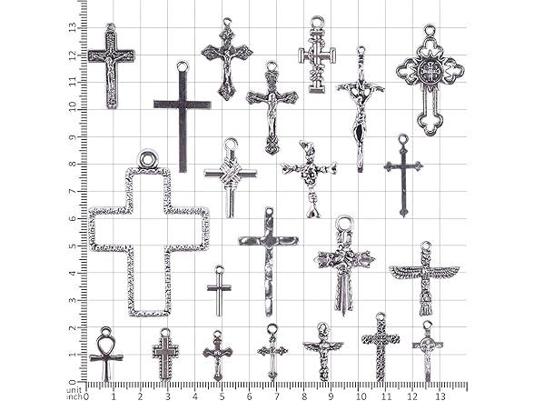 Jdesun 22 Pieces Mixed Styles Crosses