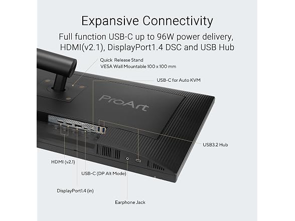 ASUS ProArt PA27UCGE 27" 4K HDR USB-C Professional Monitor - Gallery 8