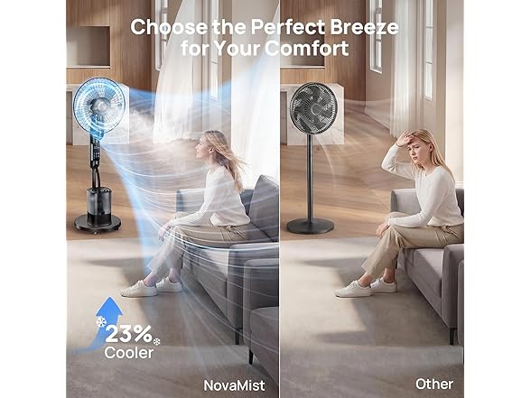 NovaMist 2026 Upgraded Misting Fan