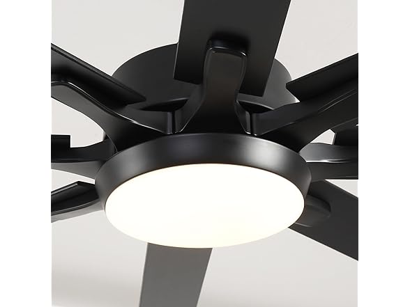 Parrot Uncle F8261BK110V 65" Ceiling Fan w/ Light