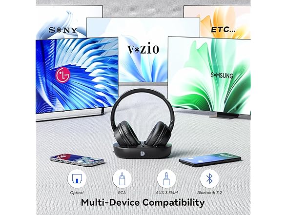 Dytole Wireless Headphones for TV Watching