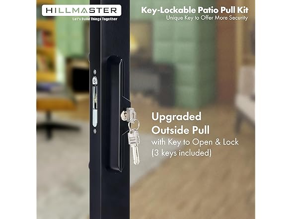 Patio Sliding Door Lock with Key