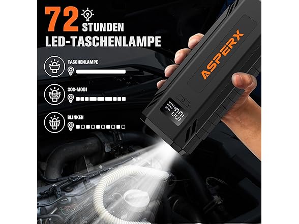 ASPERX Car Jump Starter, 4000A