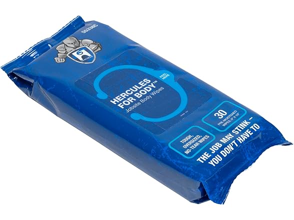 Hercules for Body Jobsite Body Wipes, 30-Pack