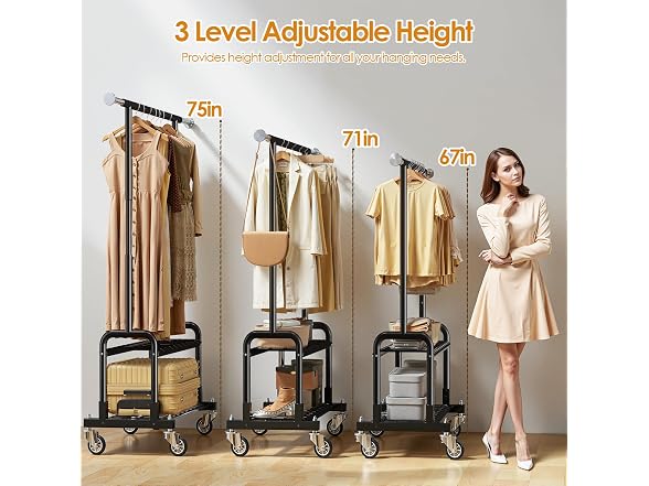 Luxspire Heavy Duty Clothes Rack
