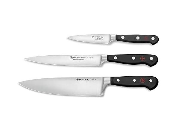WUSTHOF Classic 3-Piece Chef's Knife Set