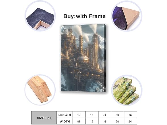 Generic Steampunk Factory Canvas Posters Room
