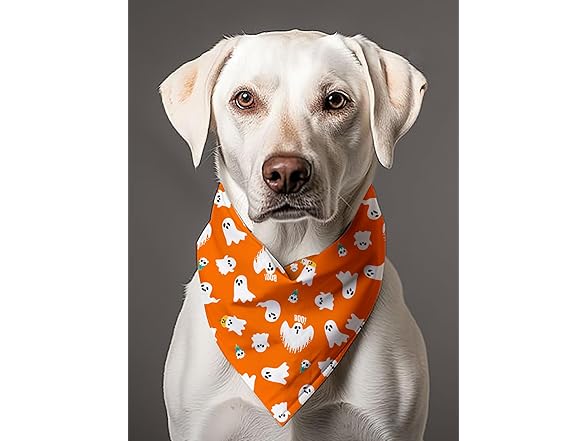 BlissBud Dogs Bandanas for Halloween Puppy Scarf