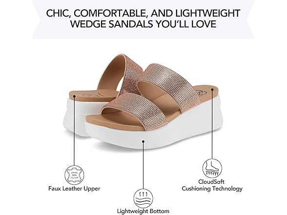 Daisy Fuentes Womens Wedge Sandals Fanita