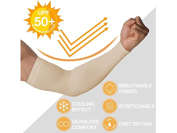 Arm Sleeves for Men and Women (4 Pairs)
