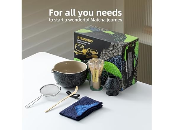 TEANAGOO 7 Pcs Matcha Set
