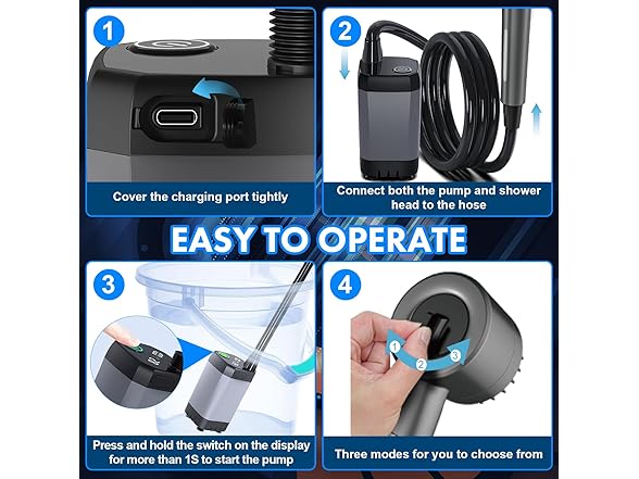 Omzer Portable Shower for Camping