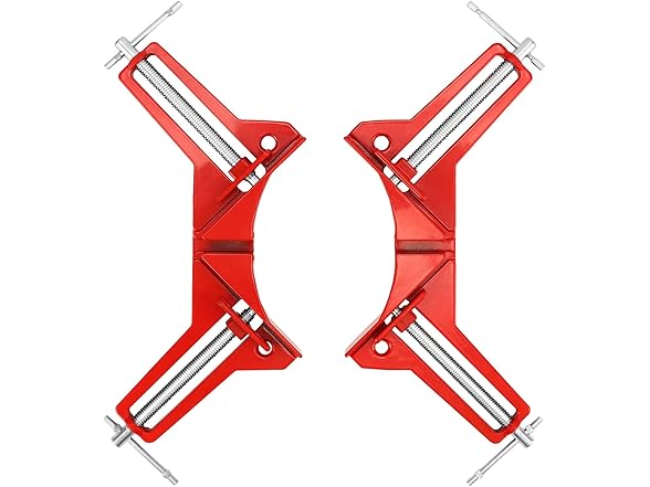 90° Corner Clamp 8Pk Aluminum Red