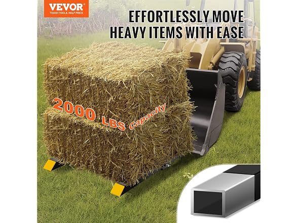 Pallet Forks, 2000 lbs Capacity Clamp on Pallet