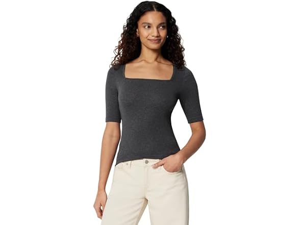 Amazon Essentials Women Half Sleeve Square Neck Tee - Gallery 8