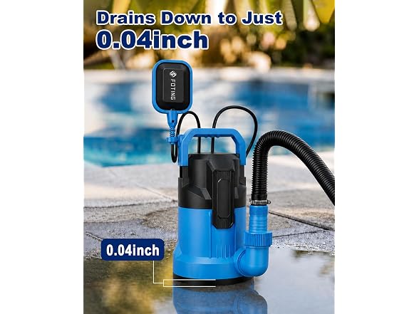 FOTING 1/2HP 4900GPH Sump Pump Float