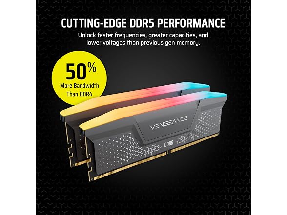 CORSAIR Vengeance RGB RS DDR5 RAM 32GB