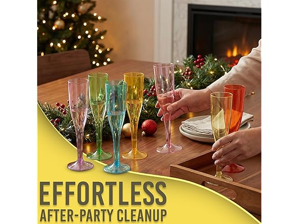 Fun Express 8 1/4 6 oz. Bright Colors Plastic Flutes