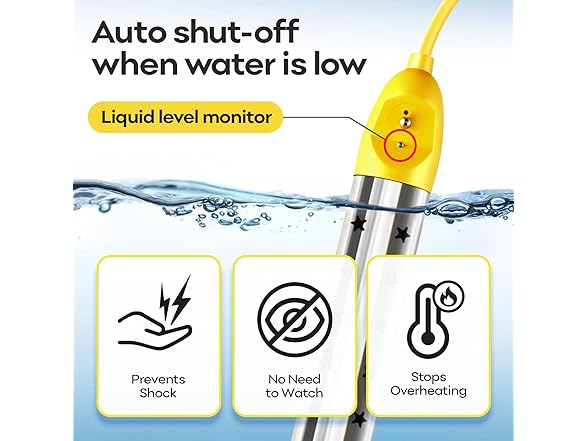 Ostutry Immersion Water Heater 1500W