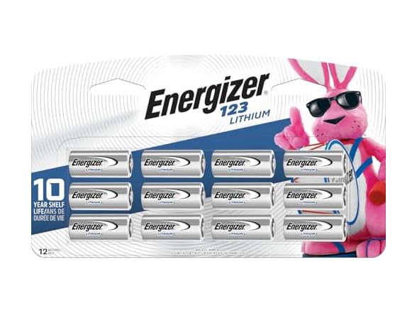 Energizer 123 Batteries Lithium (12