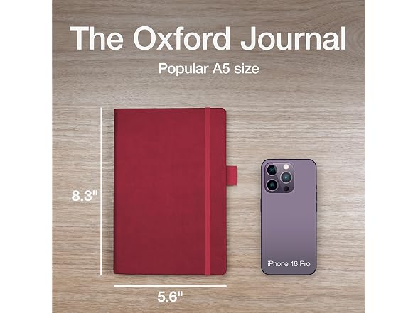 Oxford Premium A5 Journal Notebook, 5" x 8"