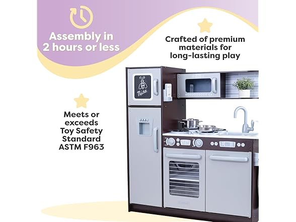 KidKraft Uptown Espresso Play Kitchen