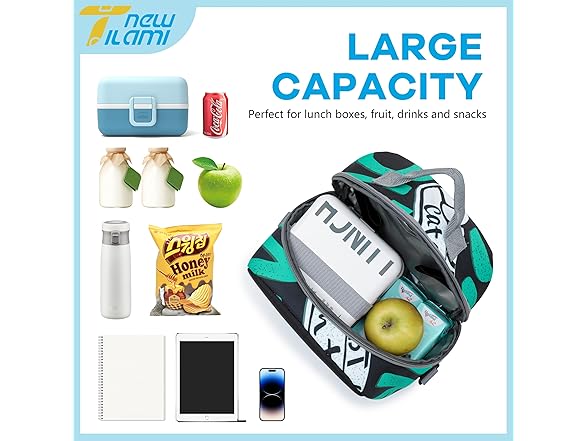TILAMI Kids Double Insulated Lunch Bag