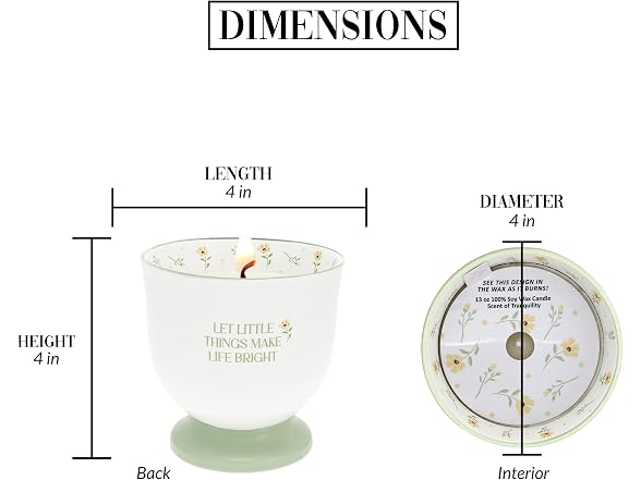 Pavilion Gift Company - Make Life Bright - 13oz Wax Reveal Candle