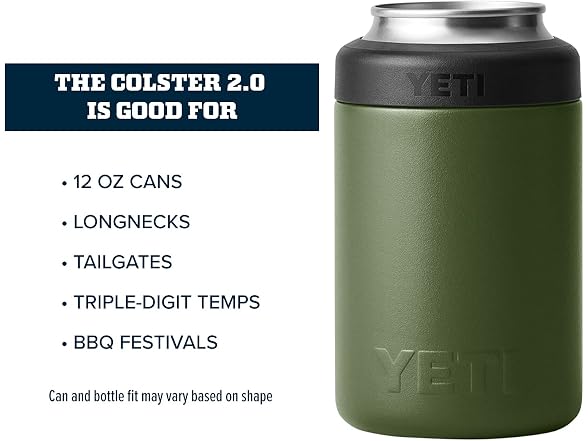 YETI Rambler 12oz Colster Can Insulator, Highlands Olive
