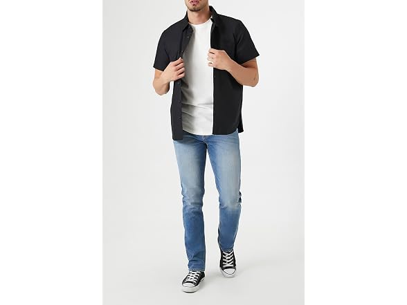 Forever 21 (L) Short-Sleeve Oxford Shirt