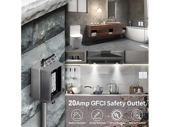 3GRACE 20 Amp GFCI Outlet