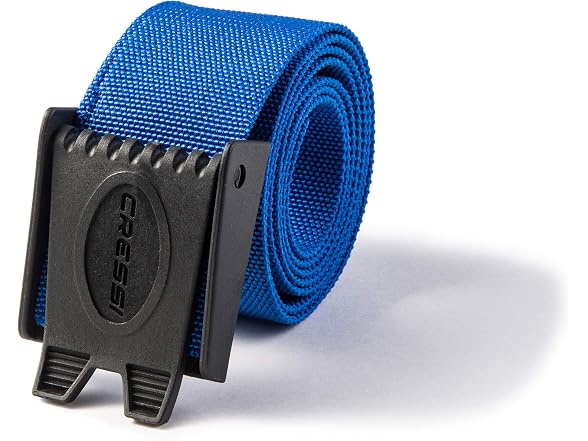Cressi Weight Belt With Plastic Buckle (Blue)