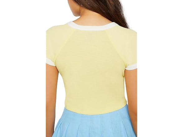 Forever 21 Cropped Ringer Tee