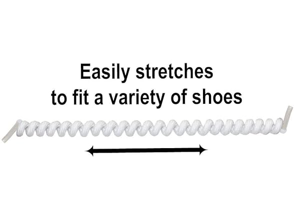  Rehabilitation Advantage Curly No-Tie Shoelaces